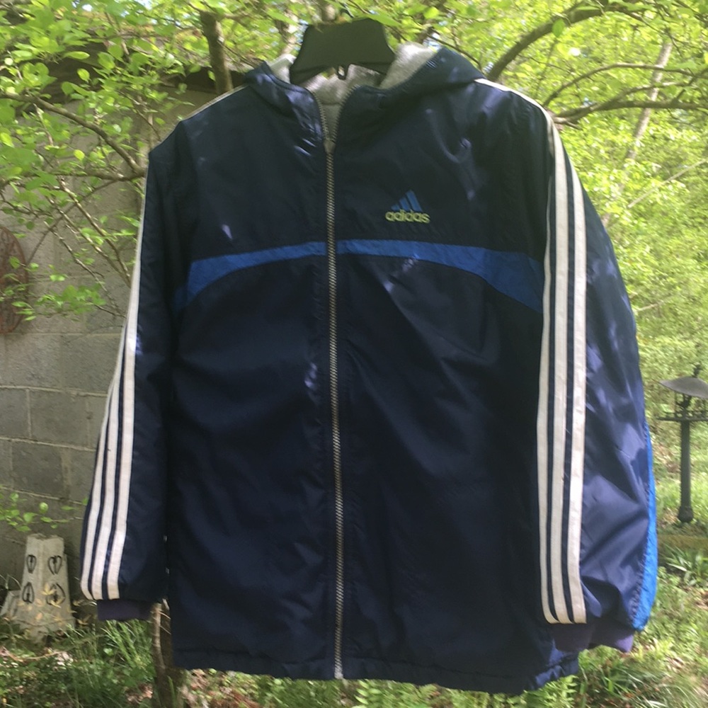 Reversible Adidas Rain Jacket with Hood